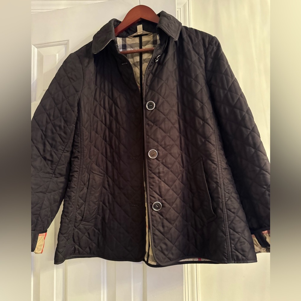 Burberry Brit Quilted Jacket – Black – Size Large